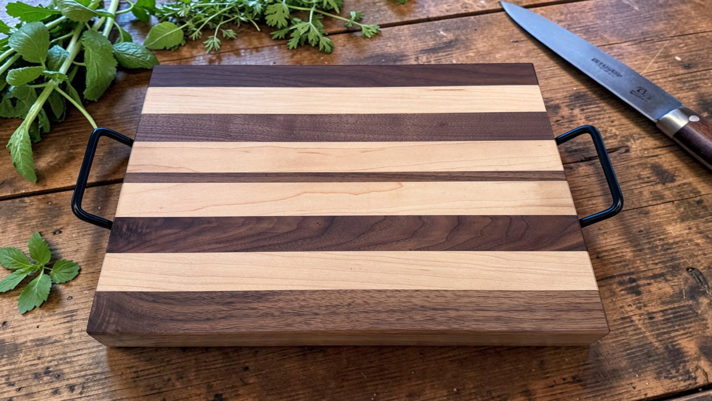 Heritage Striped Tray | Walnut & Hard Maple