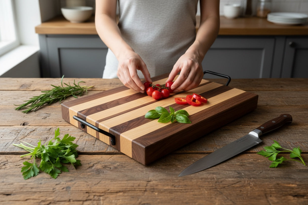 Heritage Striped Tray | Walnut & Hard Maple