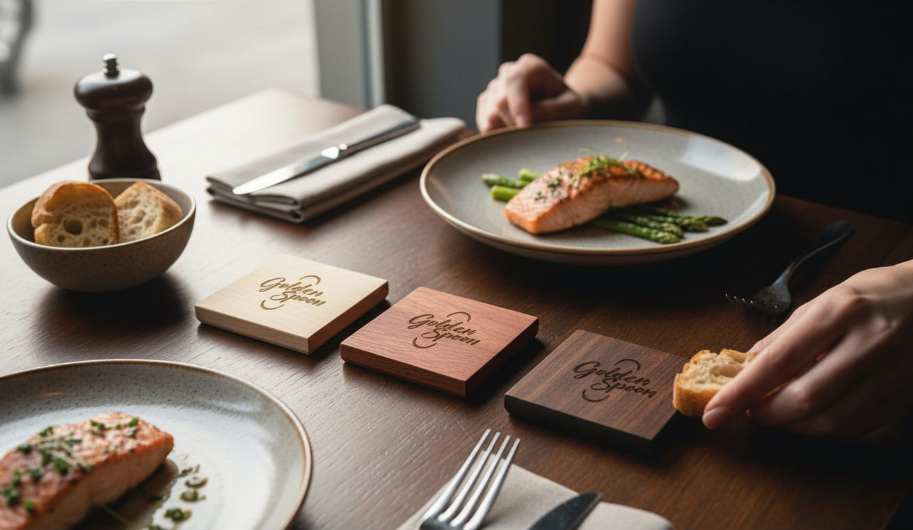 Mini NFC Smart Tag | Custom Logo Wood Tag | 2" Handcrafted