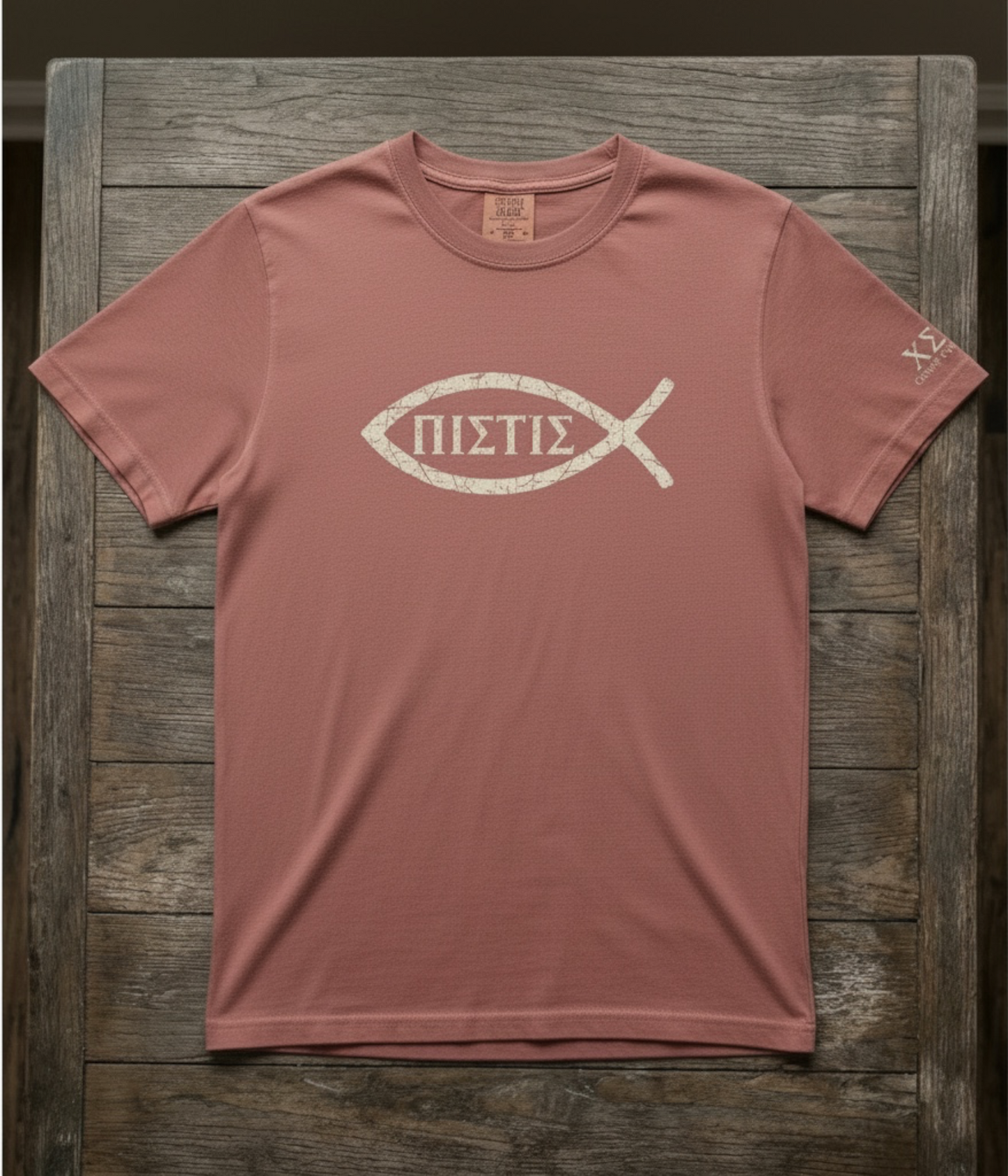 The Ancient Creed Pistis Distressed Graphic Tee