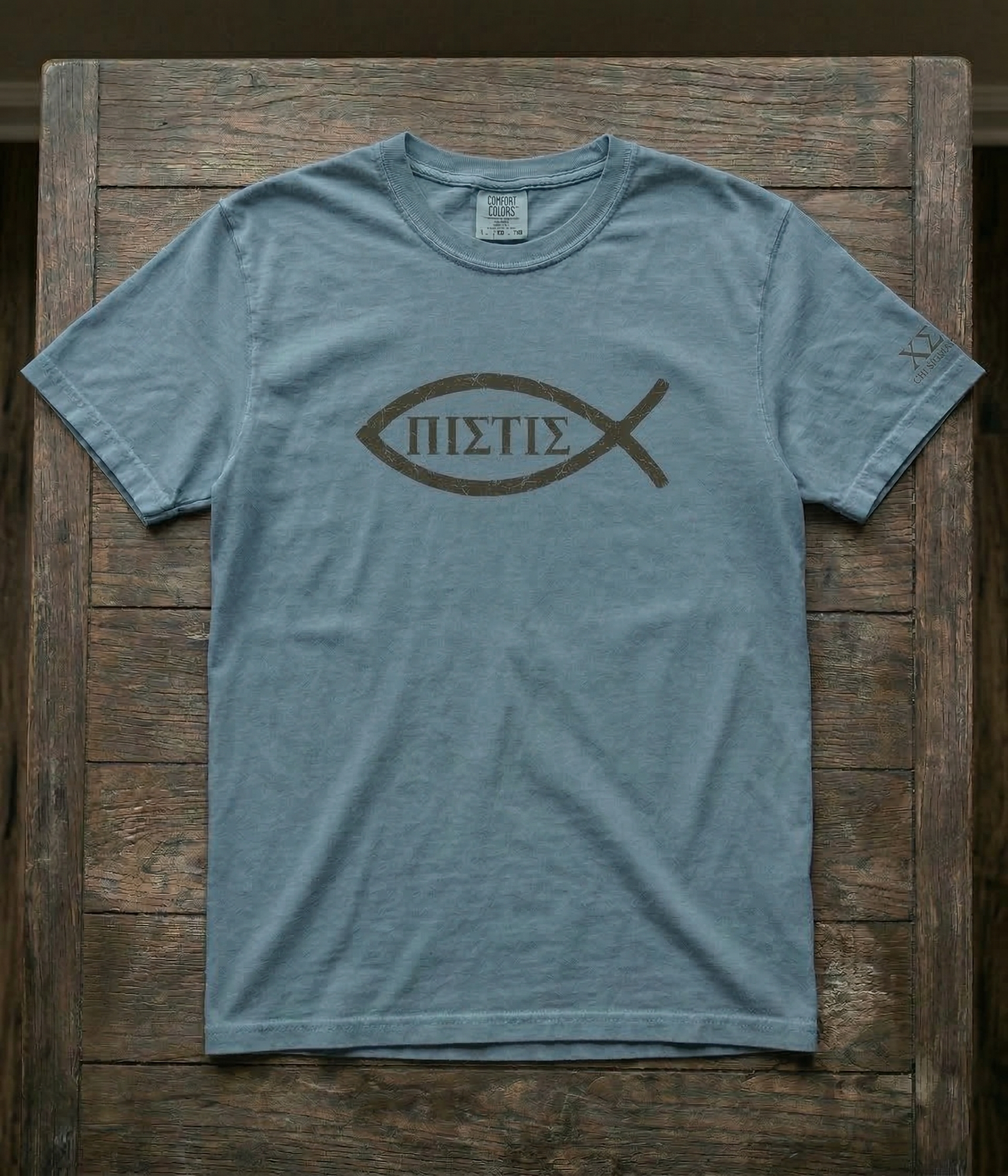 The Ancient Creed Pistis Distressed Graphic Tee
