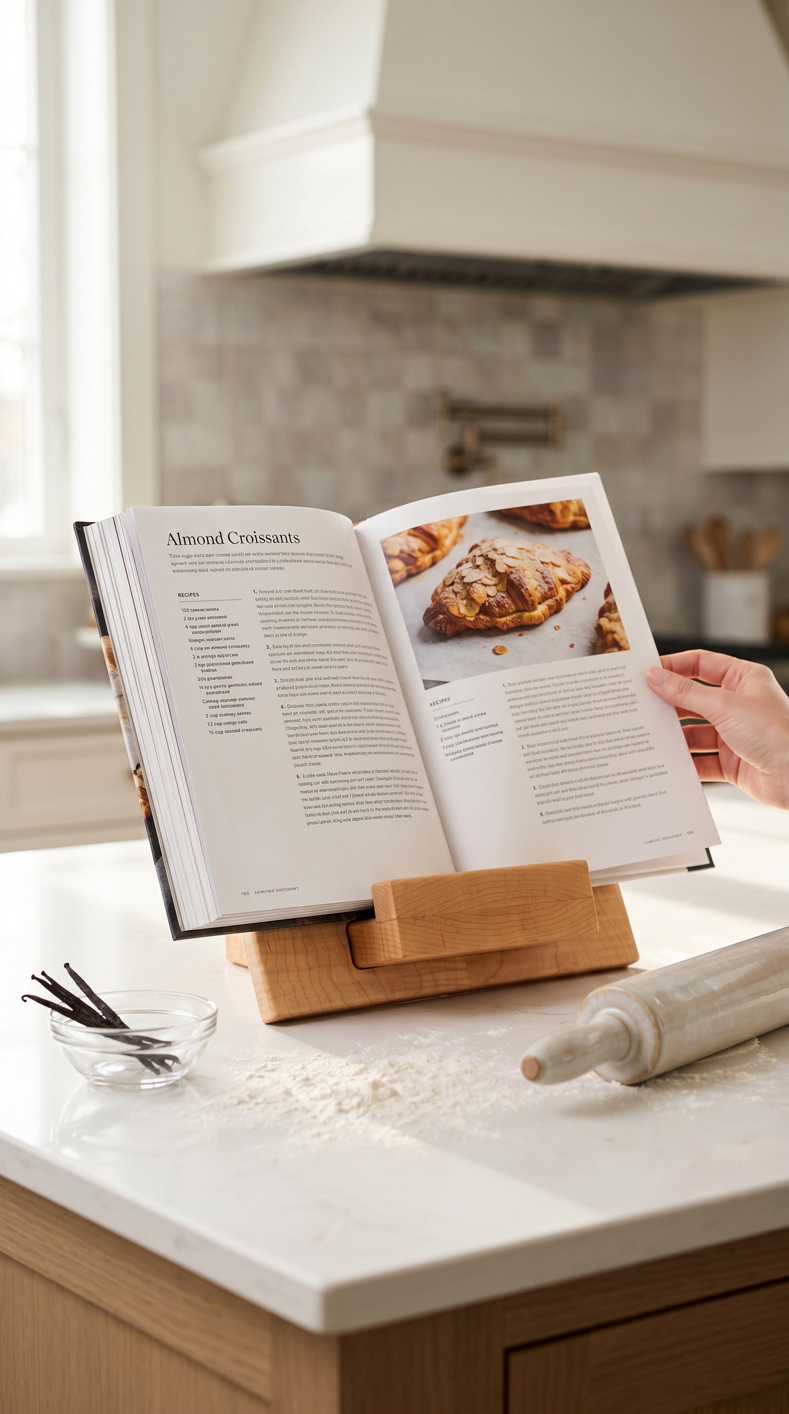 One of One — Curly Maple Adjustable Book & Tablet Stand Charis Studios