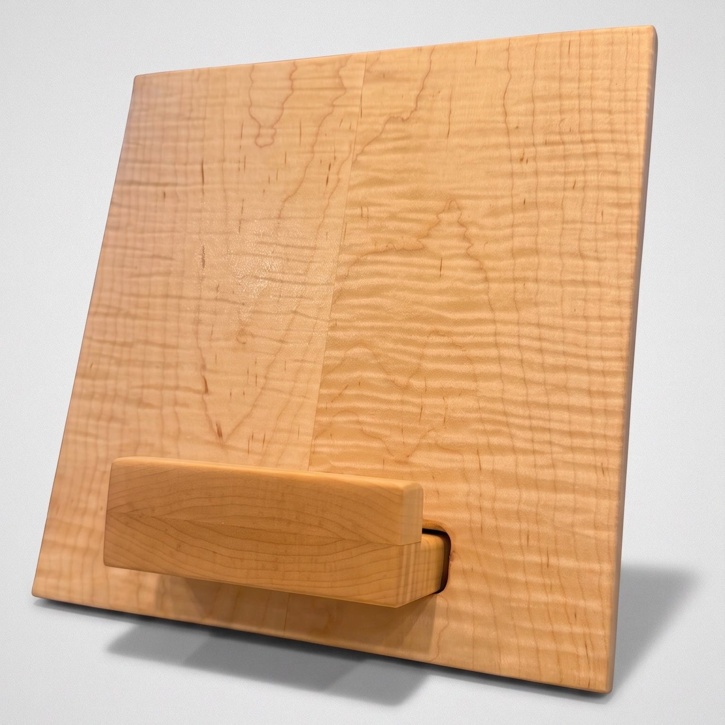 One of One — Curly Maple Adjustable Book & Tablet Stand Charis Studios